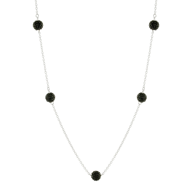 Atlas Necklace With Black Crystal